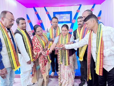 Deputy Mayor of AMC Inaugurates 69th Foundation of Kurwas Club at Agartala on January 10.